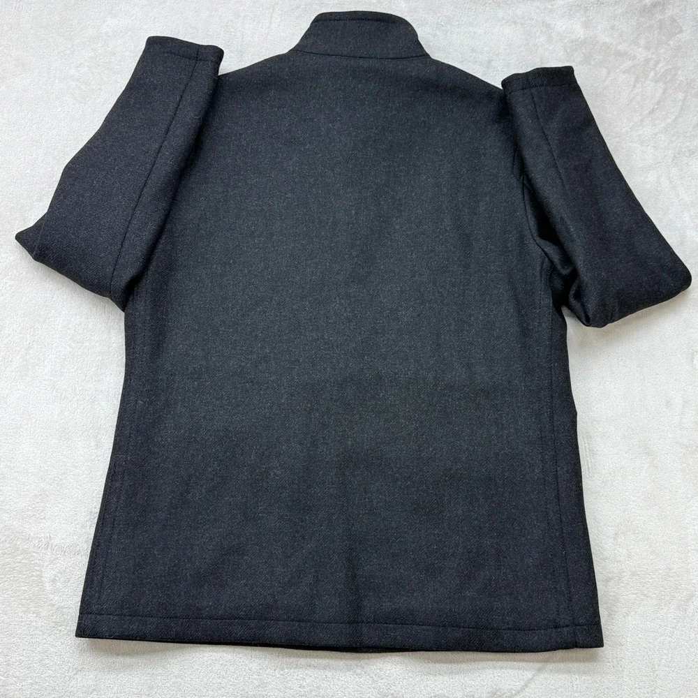 Banana Republic Wool Blend Jacket Men Large Charcoal Grey Mario Bellucci Italian